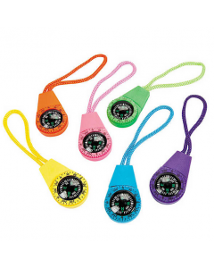 Neon Compasses on a Cord