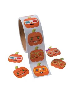 Nerdy Pumpkin Stickers
