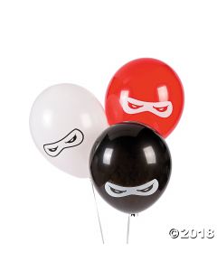 Ninja Warriors Latex Balloons