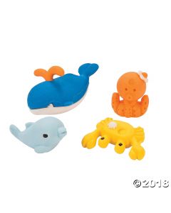 Ocean Life-shaped Erasers