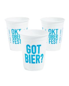 Oktoberfest Got Bier Plastic Disposable Cups