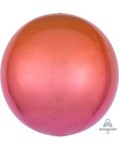 Ombre Red & Orange Orb Balloon