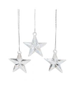 Opalized Star Christmas Ornaments