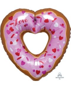 Open Heart Donut Super Shape Balloon
