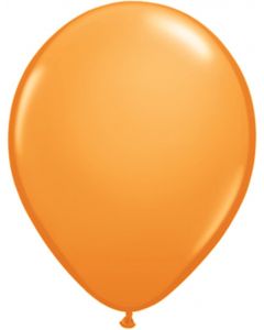 Orange 12cm Plain Round Latex Balloon
