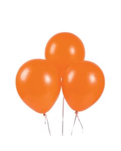 Orange 9" Latex Balloons