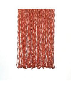 Orange Metallic Bead Necklaces