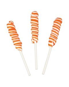 Orange Mini Twisty Lollipops