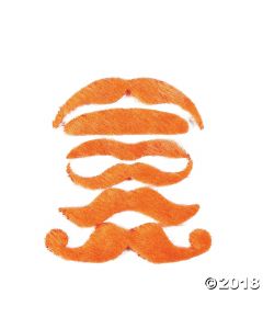 Orange Mustache Assortment