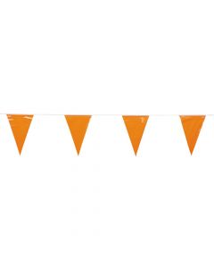 Orange Plastic Pennant Banner
