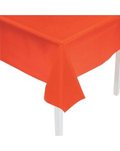 Orange Plastic Tablecloth