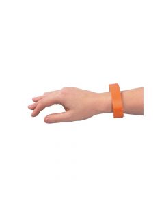 Orange Self-Adhesive Wristbands