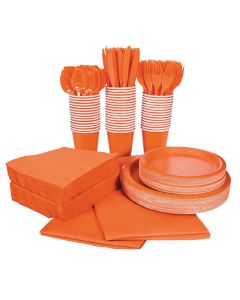 Orange Tableware Kit for 48