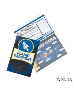 Outer Space Passport Sticker Books