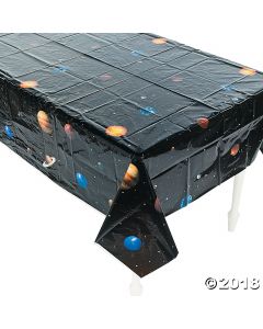 Outer Space Plastic Tablecloth