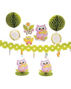 Owl Baby Shower Decorating Kit