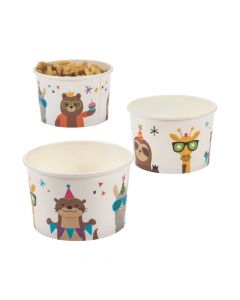 Party Animal Snack Paper Bowls