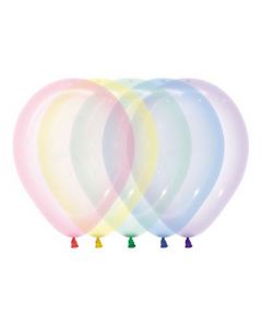 Pastel Assorted Crystal Balloons 30cm