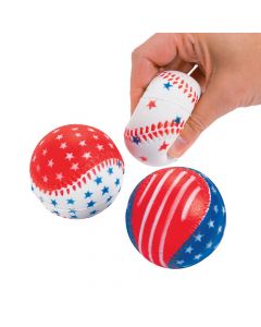 Patriotic Baseball Stress Balls