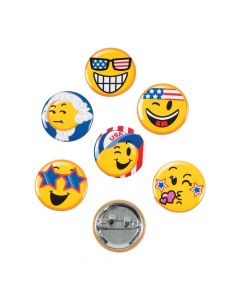 Patriotic Emoji Mini Buttons