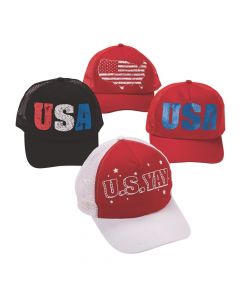 Patriotic Mesh Back Trucker Hats