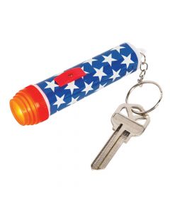 Patriotic Mini Flashlight Keychains
