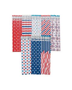 Patriotic Patterns Pencil Assortment