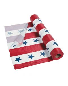 Patriotic Plastic Tablecloth Roll