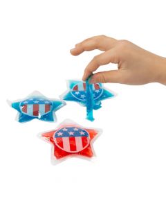 Patriotic Star-Shaped Slime Packets