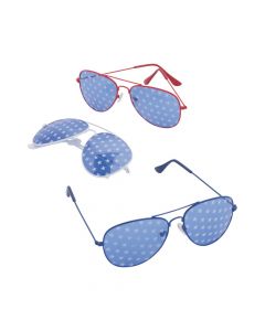 Patriotic Star-Spangled Aviator Sunglasses