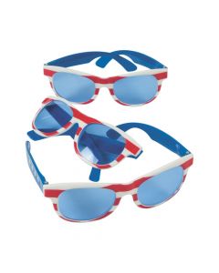 Patriotic Sunglasses with Blue Lenses
