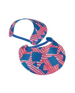 Patriotic Visors with Vinyl Coil Band