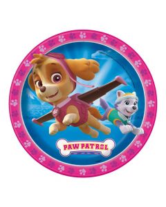 Paw Patrol™ Pink Paper Dinner Plates - 8 Ct.