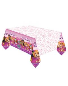 Paw Patrol Pink Plastic Tablecover