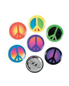 Peace Sign Mini Buttons