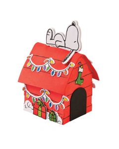 Peanuts 3D Snoopy's Christmas Dog House Craft Kit