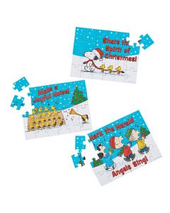 Peanuts Christmas Inspirational Mini Puzzles