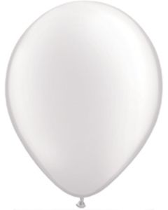 Pearl White 27cm Round Latex Balloon