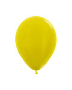 Pearl Yellow Metallic Balloons 12cm