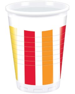 Pepper Stripes Plastic Cup