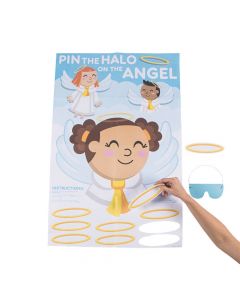 Pin the Halo on the Angel Party Game