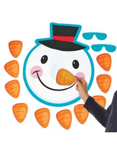 Pin the Nose on the Snowman Party Game