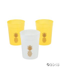 Pineapple Icon Plastic Tumblers