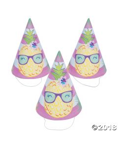 Pineapple 'n Friends Party Cone Hats