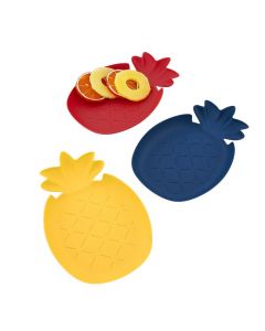 Pineapple-Shaped Serving Trays – 12 Pc.