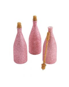 Pink Glitter Bubble Bottles