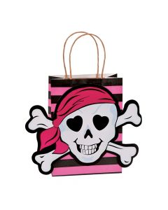 Pink Pirate Kraft Gift Bags