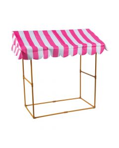 Pink & White Striped Tabletop Tent Kit