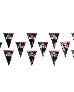 Pirate Plastic Pennant Banner