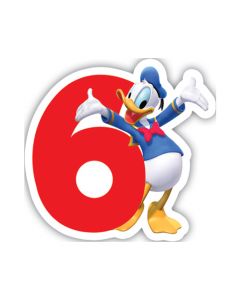 Playful Mickey Birthday Numeral Candles No 6